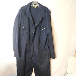 Holmes Workwear Navy Boiler Room Mechanics Zip Up Coveralls Size xl